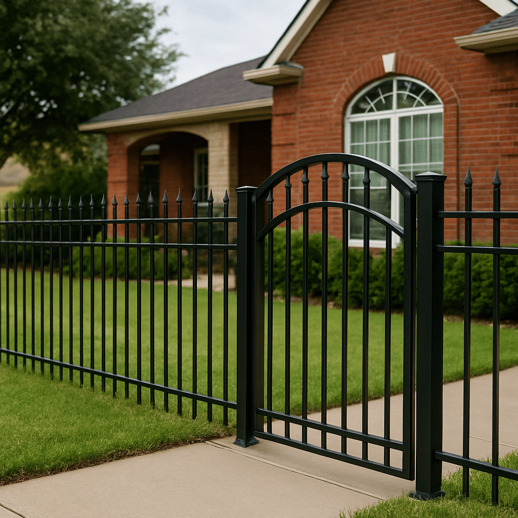 Professional metal fence installation