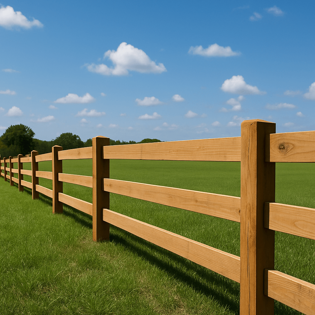 Fence repair technician working on fence maintenance